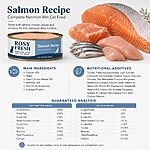 Rosy Fresh Salmon Recipe Wet Cat Food 100g x 6 Cans – Complete Nutrition for Cats - Image 2