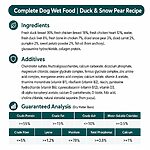 Rosy Fresh Complete Dog Wet Food – Duck & Snow Pear Recipe 170g × 4 Cans - Image 4